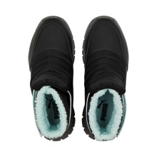 Puma Winter Boots Nieve (water-repellent/lined) black/turquoise Kids